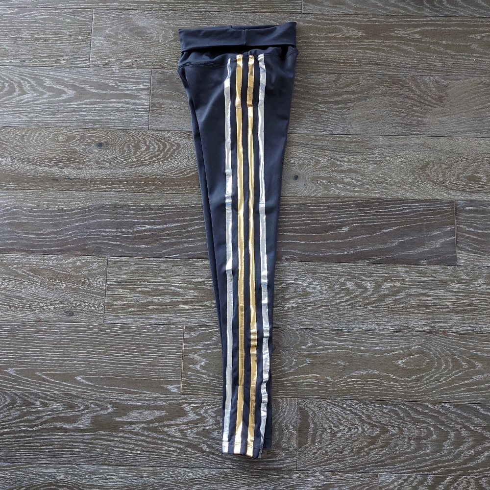 Beach Riot Jade Gold Stripe Leggings Size XS - Picture 5 of 10